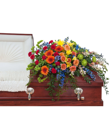 Treasured Celebration Casket Spray